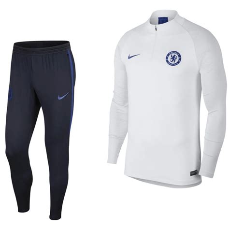 nike chelsea strike drill trainingspak 2019 2020 wit blauw|Chelsea FC Training Shirts, Chelsea Training  .